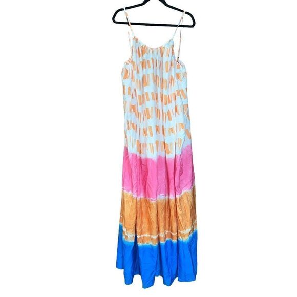 NWT HERS & MINE Multi-Color Parachute Jumpsuit Size Medium - Picture 4 of 12